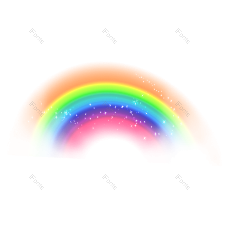 光圈图片,彩虹元素,渐变PNG,渐变光免抠素材